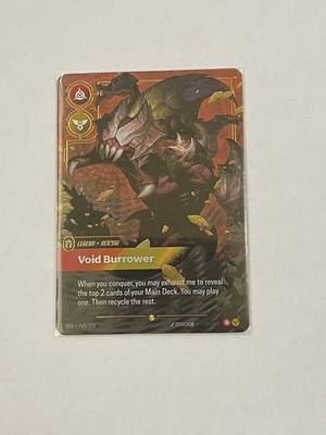 Riftbound Spiritforged Legend Void Burrower Rek'Sai Overnumbered 243/221 English