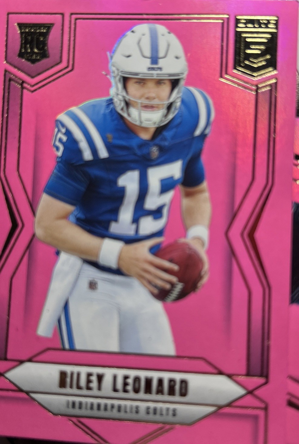 2025 Panini Donruss Elite - Rookies Riley Leonard #170 Pink Ink (RC)