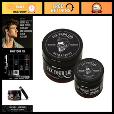Ultra Light Pomade for Men - Low Hold, Low Shine, Water-Based, Easy Wash Out - 3