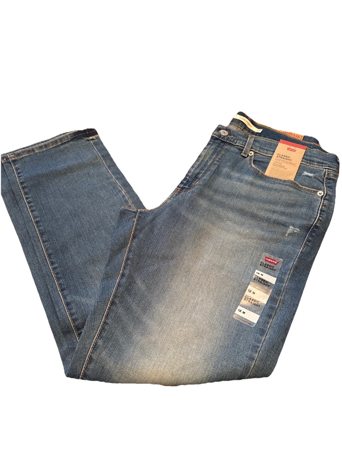 Mid Rise Medium Wash Blue 5-pocket Design