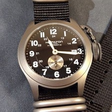 Hamilton H77445933 Watch 40mm Titanium Khaki Navy Auto Classic