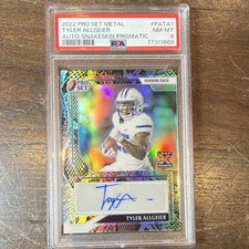Leaf 2022 Pro Set Metal Tyler Allgeier Auto Snakeskin /5 PA-TA1 PSA 8