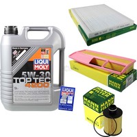 Inspektionskit Filter Liqui Moly ÖL 5L 5W-30 FüR Fiat Qubo 225 1.3 D Multijet
