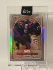 2025 Exclusive Topps Marvel Minted Dracula /100 Encased Refractor Plus Bronze   