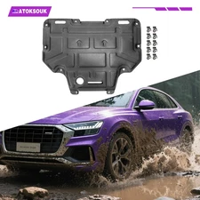 Engine Splash Shield For Audi Q8 2017-2024 Heavy Skid Plate W/Service Hole