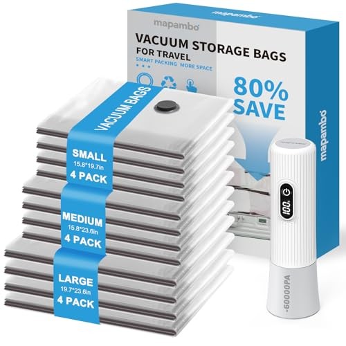 Mapambo Vacuum Storage Bags for Travel with  Assorted sizes , unit_counts 