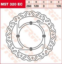 Disco freno TRW EC Cross Design per Husqvarna CR125 2000-2013 anteriore