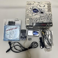 OLYMPUS  -30 Silver Compact Digital Camera Tested Working Seller Japan