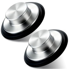 2 Pack 3 3/8 inch 86 mm Stainless Steel Sink Stopper, Kitchen Garbage Dispo...