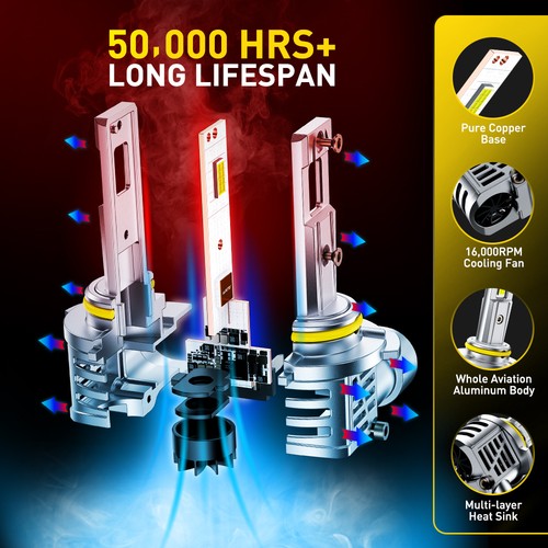 9006 HB4 LED Headlight Low Bulbs 1-9Set for Ford F-150 1992-2003 F-250 1992-1999 - Picture 6 of 26