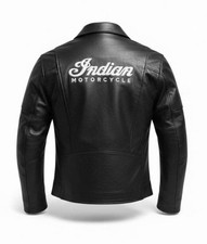 New Men Indian Biker Lather Jackets 100% Cowh...