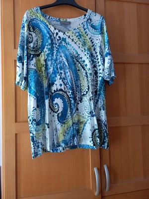 Ulla Popken Selection, Slinky-Shirt, A-Linie, Rundhals-Ausschnitt, Halbarm
