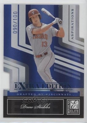 2007 Donruss Elite Extra Edition Aspirations Die-Cut 90/100 Drew Stubbs #19 y8p