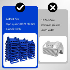 24 Pcs Flatbed Cargo Edge Corner Protectors Strap Corner Protectors Fit for 4