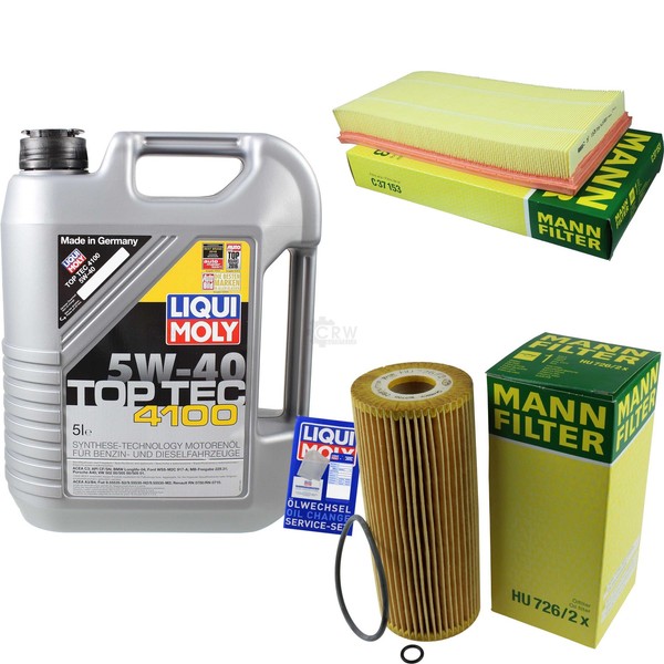 Inspektionspaket 5L Liqui Moly Top Tec 4100 5W-40 FüR VW Golf IV Variant 1.9 TDI-image