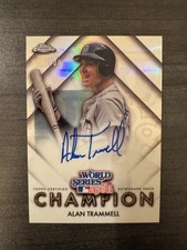2025 Topps Chrome World Series Champion Alan Trammell Auto /100 On Card Auto HOF