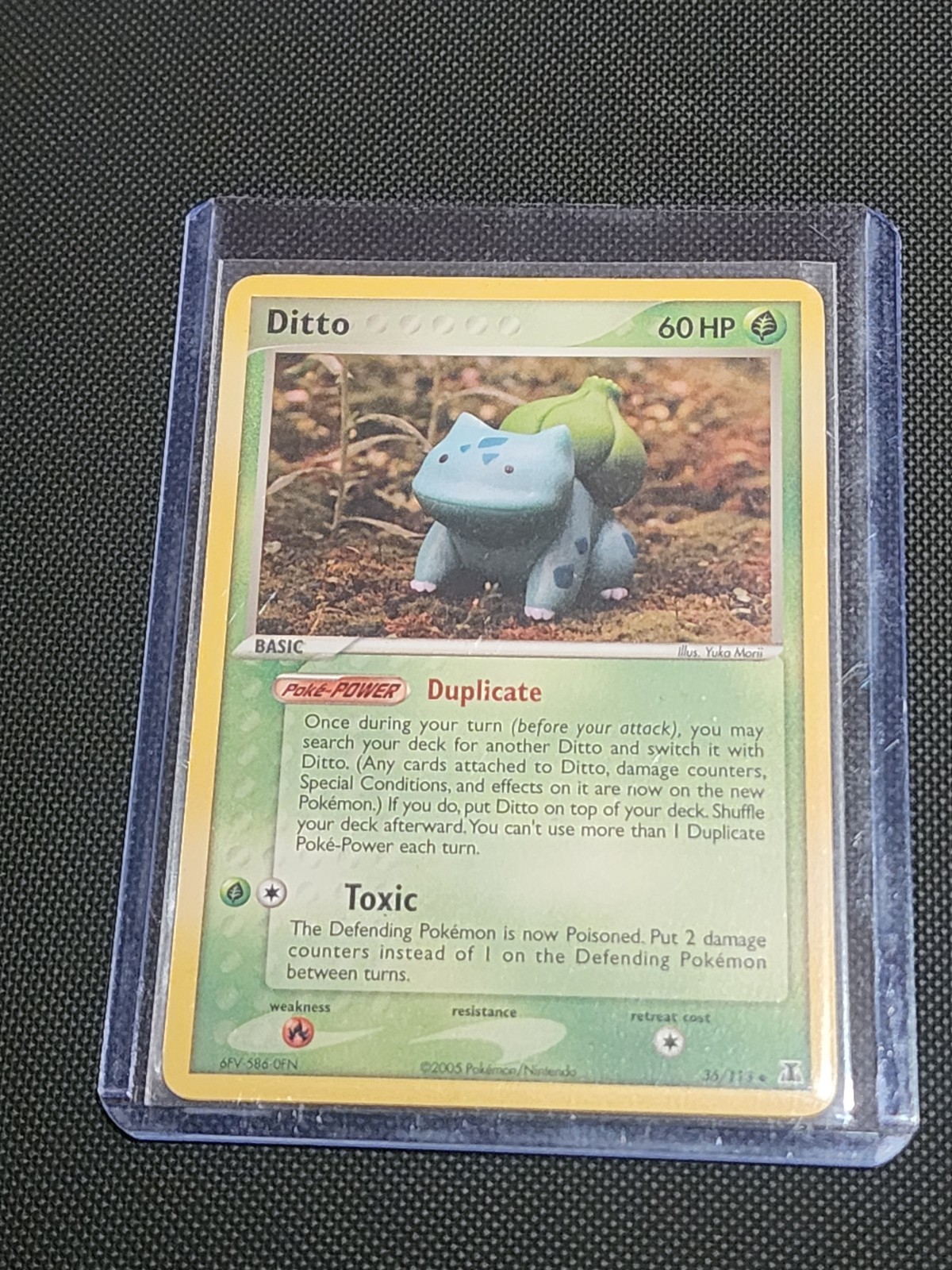 Ditto Bulbasaur 36/113 EX Delta Species 2005 Pokemon Card Yuka Morii