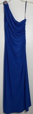 Lauren Ralph Lauren Evening Full Length Royal Blue Evening Gown One Shoulder