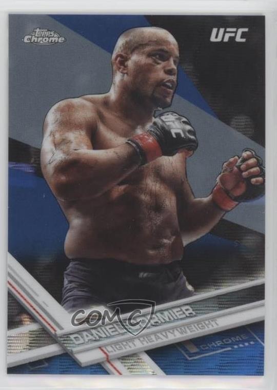 2017 Topps Chrome UFC Blue Wave Refractor 46/75 Daniel Cormier #3 1qt