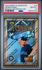 2023 Topps Finest Flashbacks George Kirby Refractor Protector /10 PSA 10 Mariner