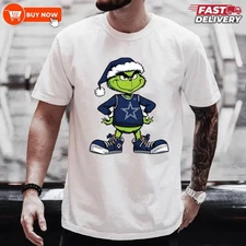 Dallas Cowboys Grinch Christmas Football TShirt - Multicolors, S-5XL