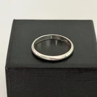 Vintage Shube Inc 925 Sterling Silver Thin Modern Shiny Stack Band Ring Size 7