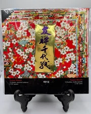 Yasutomo® Fold Ems Yuzen Washi Origami Paper - 12 Sheets 5 7/8 square