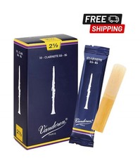 Vandoren CR1025 Bb Clarinet Traditional Reeds Strength 2.5; Box of 10 Sealed