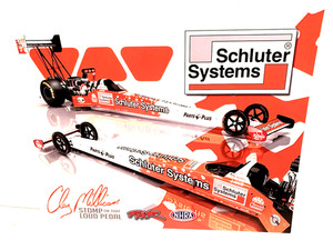 2025 CLAY MILLICAN RWR SCHLUTER MISSION  NHRA TOP FUEL POSTCARD @ EPPING NH