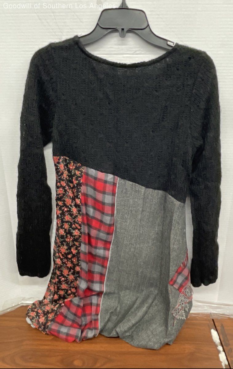 Linea Domani Red/Black With Patchwork Pattern Jum… - image 2