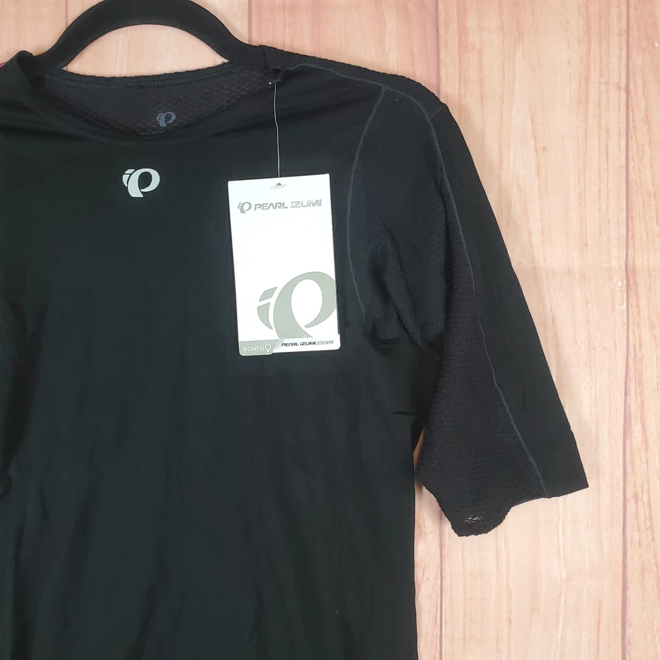 Pearl Izumi Transfer Cycling Baselayer Top Womens Medium Black Wool Form Fit - Image 2 of 4