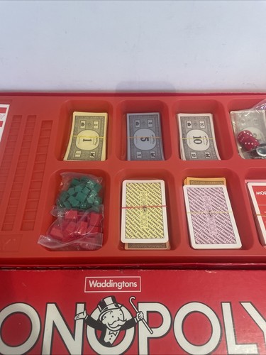 Monopoly Board Game by Waddingtons 1993 - Big Red Box Edition ~ Complete - Picture 4 of 9