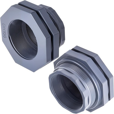 #ad #ad 2 Pcs 4 Inch Bulkhead Fitting PVC Water Tank Connector Plumbing Pipe Threaded $57.00