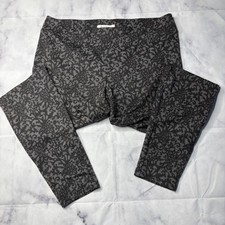 White House Black Market Pull On Paisley Pants Leggings Womens Size Medium P119