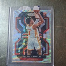 2021-22 Panini Prizm Jalen Johnson Silver Wave/Factory Set RC #305 Hawks Rookie