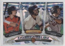 2018 Bowman Talent Pipeline Atomic Refractor 131/150 Chris Shaw CJ Hinojosa za5