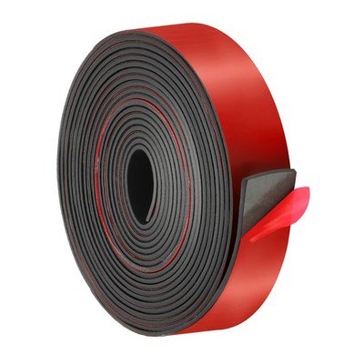 Neopren Gummi Streifen 2'' x 1/16'' x 20', selbstklebend für Solid Rubber Sheet