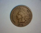 1874 INDIAN HEAD CENT 🌟*SEMI- KEY DATE *🌟V/F 🌟"L" IN LIBERTY SHOWING🌟NICE🌟
