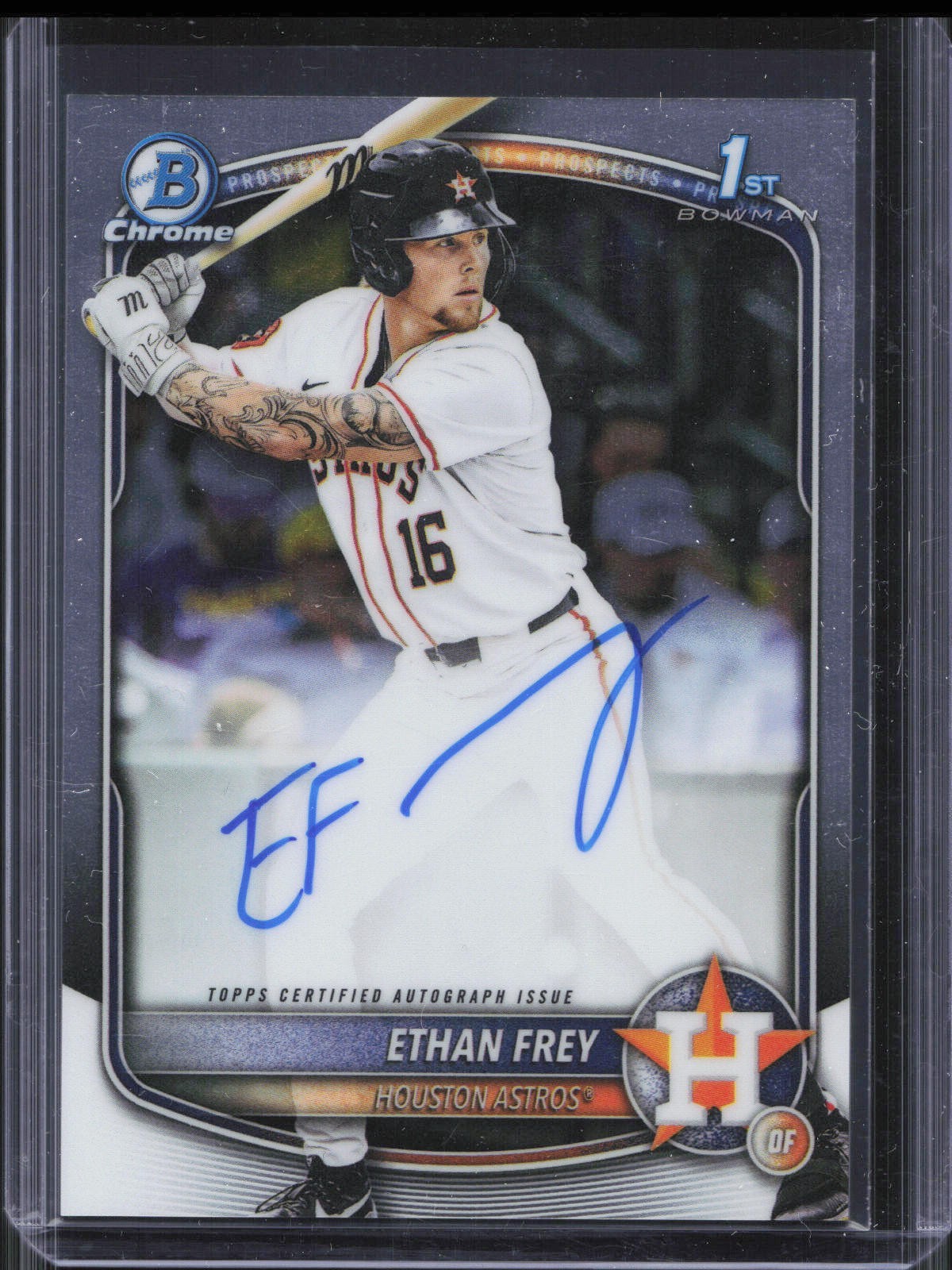 2025 Bowman Draft Chrome Ethan Frey CPA-EF 1st Base Prospect Auto Astros
