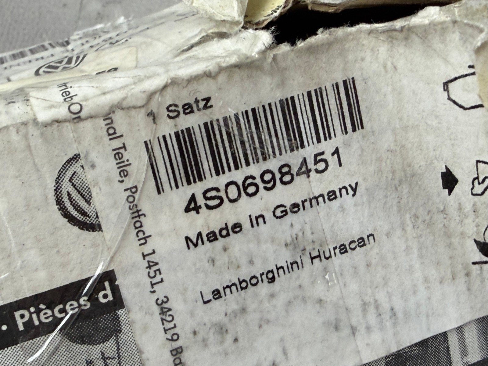 New! 2015-2019 Lamborghini Huracan & 2014-2021 Audi R8 Brembo Brake Pads OEM