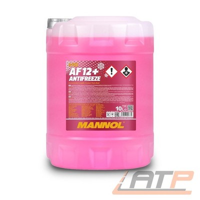 MANNOL 10 L LITER ANTIFREEZE AF12+ LONGLIFE KÜHLERFROSTSCHUTZMITTEL ROT