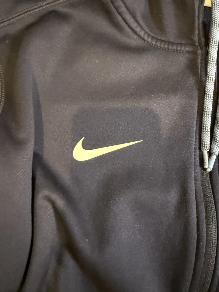 Nike UNC Tar Heels Hooded Jacket Men’s M Blue Full Zip Windbreaker Fleece - Image 4 of 4