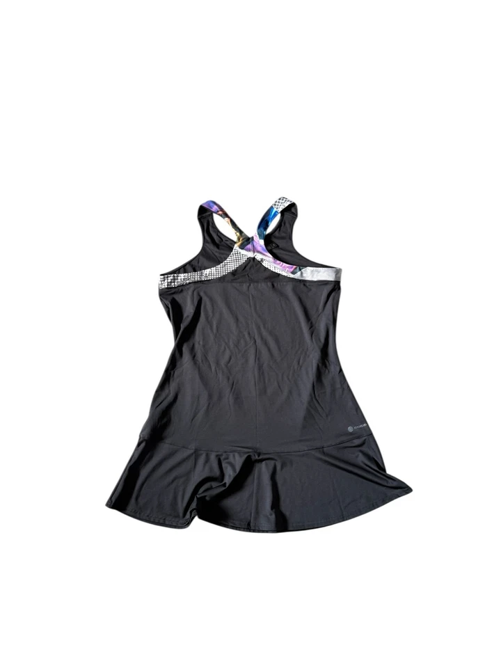 Adidas US Open Series Y-Strap Tennis Dress with Shorts Black XL - Image 3 of 4