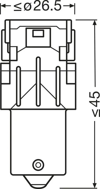 Light bulb LED 7506DYP-2BL OSRAM