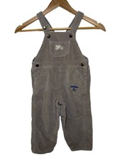 VTG OshKosh Bgosh Overalls Boys Tan Corduroy Kids Pants Size 24 Months Pilot