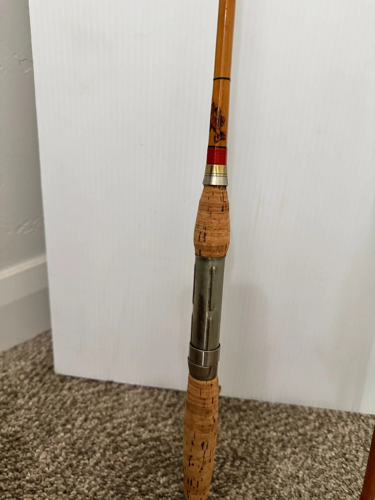 Vintage Heddon bamboo casting fishing rod with cloth sock. Very good condition.
Opens in a new windo