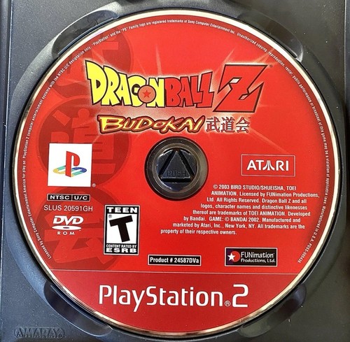 Dragonball Z Budokai Sony Playstation 2 Disc Only Tested Working Good Condition.
