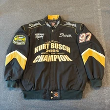 Vintage 2004 Kurt Busch Sharpie Nascar Racing Jacket JH Design XL