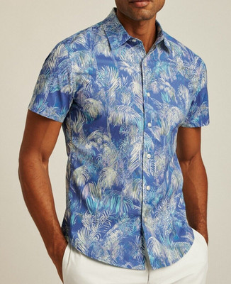 Bonobos Riviera Short Sleeve Men's Shirt Print Hawaiian Standard Fit XXL 268962