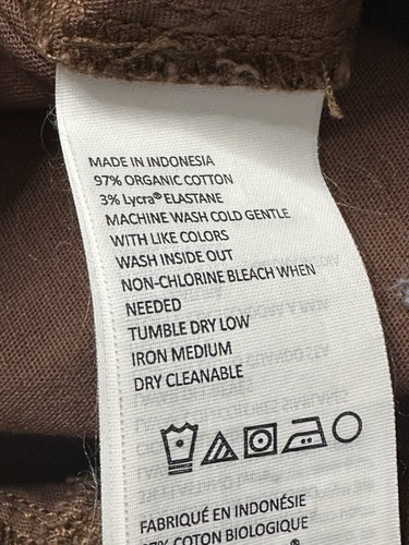 Prana Gravel Brown Stretch Organic Cotton Canvas Women's TESS Shorts Size 6 - Imagen 14 de 14